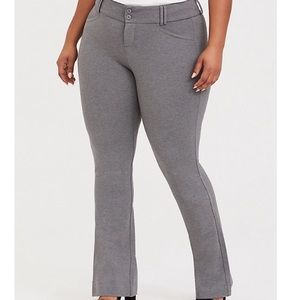Torrid STUDIO SIGNATURE PONTE STRETCH TROUSER GREY